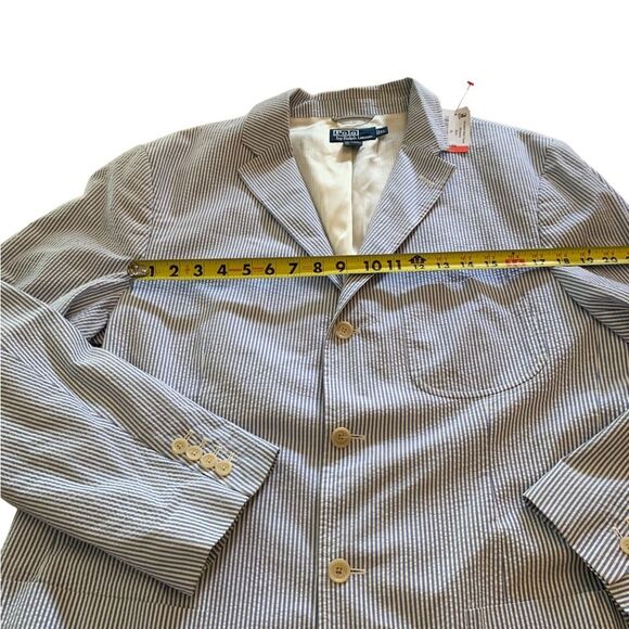 Ralph Lauren Men’s Pinstripe Seersucker Blazer. EUC size Extra Large - Picture 6 of 10